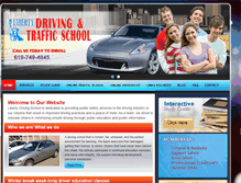 Tablet Screenshot of libertydrivingschool.net